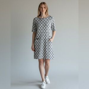 Nicole Miller Geometric Soft Sweater Dress Women’s Size S